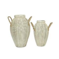 VASE SET 2 PCS - WHITE