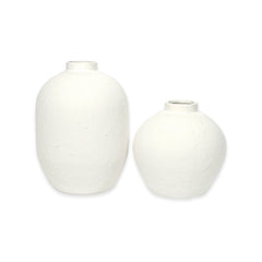 VASE SET 2 PCS - WHITE