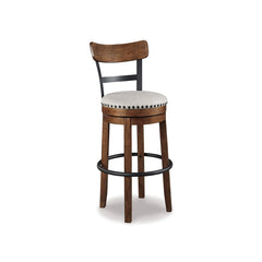 VALEBECK HIGH CHAIR SWIVEL BROWN