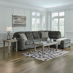 LONOKE SECTIONAL SOFA 2 PCS GREY