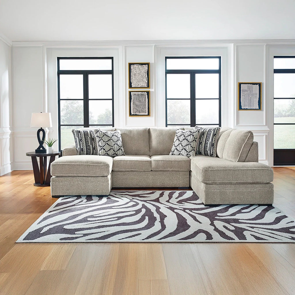 CALNITA SECTIONAL SOFA WITH CHAISE 2 PCS