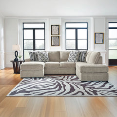 CALNITA SECTIONAL SOFA WITH CHAISE 2 PCS