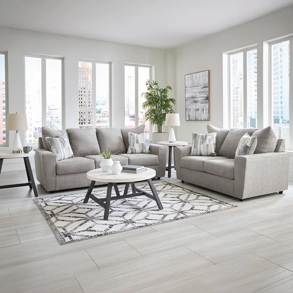 STAIRATT SOFA SET 3 PCS GREY