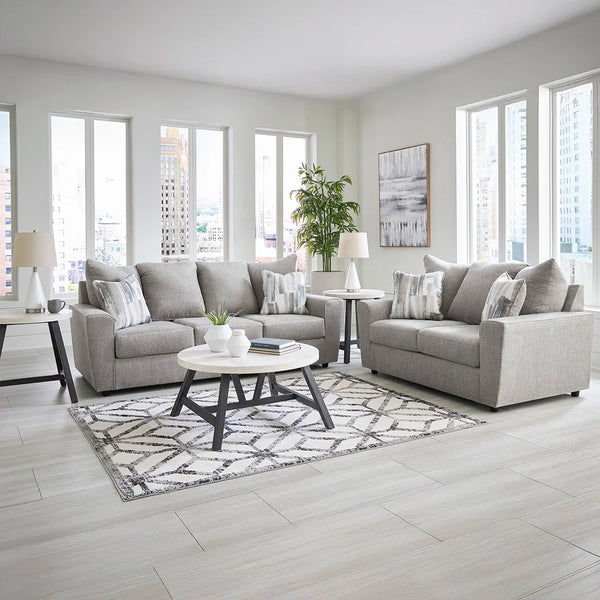 Stairatt 3-piece grey sofa set ��� stylish corner sofa and sofa couch for living room.