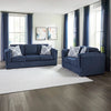 EVANSLEY SOFA SET 3 PCS BLUE