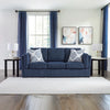 EVANSLEY SOFA SET 3 PCS BLUE