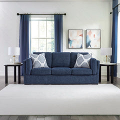 EVANSLEY SOFA 3 SEATER BLUE