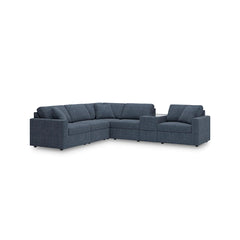 MODMAX SECTIONAL SOFA BLUE 6 PCS