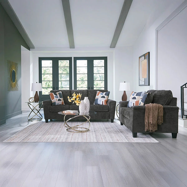 Vilmex 3-piece sofa set in dark gray chenille upholstery