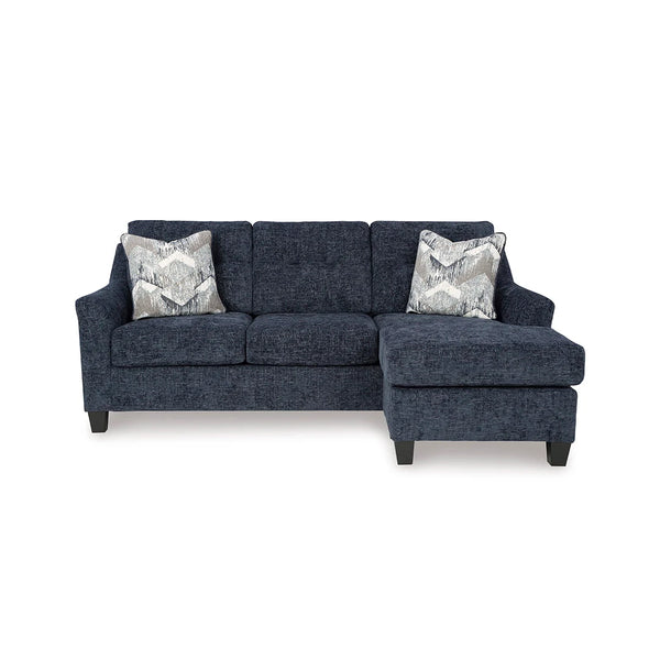 Modern sofa set with flared arms and soft-touch upholstery