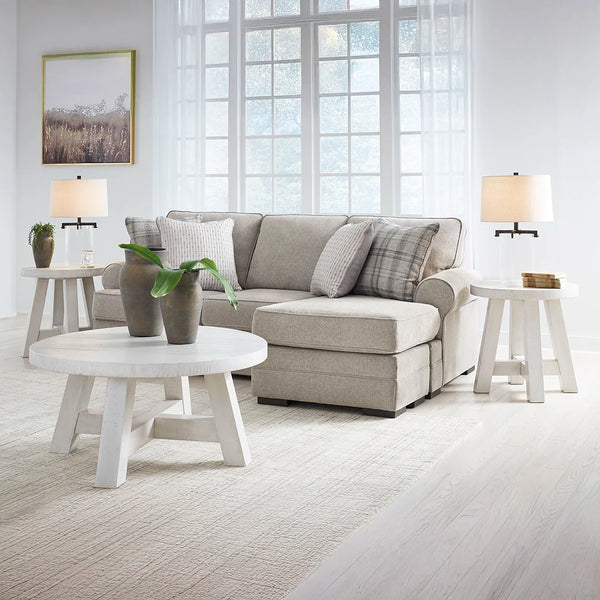 Arbhor Knoll sofa chaise with reversible chaise cushion and movable ottoman ��� Ashley UAE
