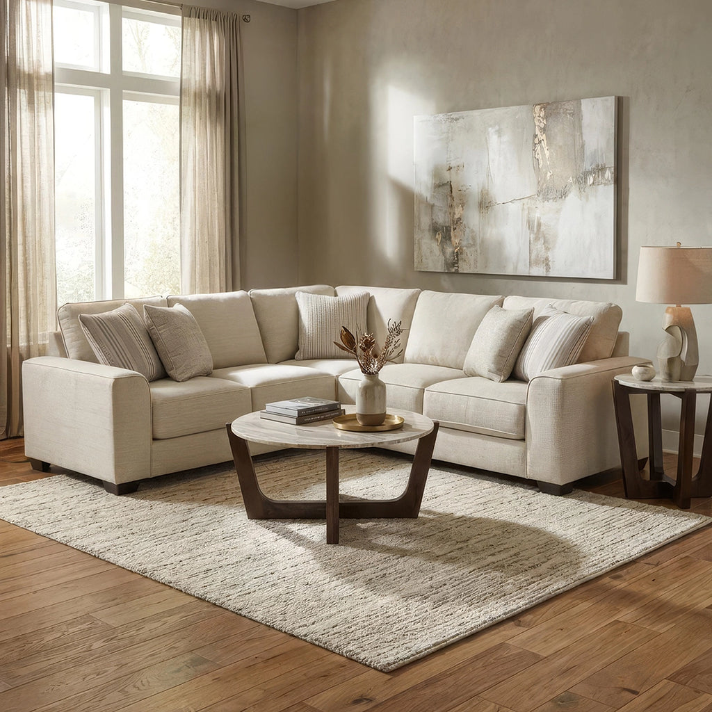 TAJA SECTIONAL SOFA 3 PCS - BEIGE