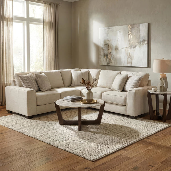 TAJA SECTIONAL SOFA 3 PCS - BEIGE
