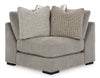 Aslan Court SECTIONAL SOFA 5 PCS - GREY