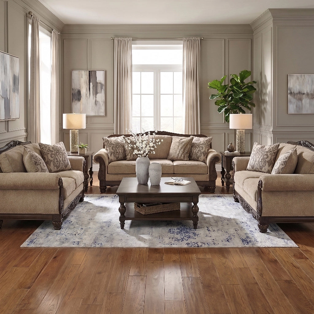 STANMORE SOFA SET 3 PCS - BEIGE