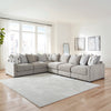 Aslan Court SECTIONAL SOFA 6 PCS - GREY