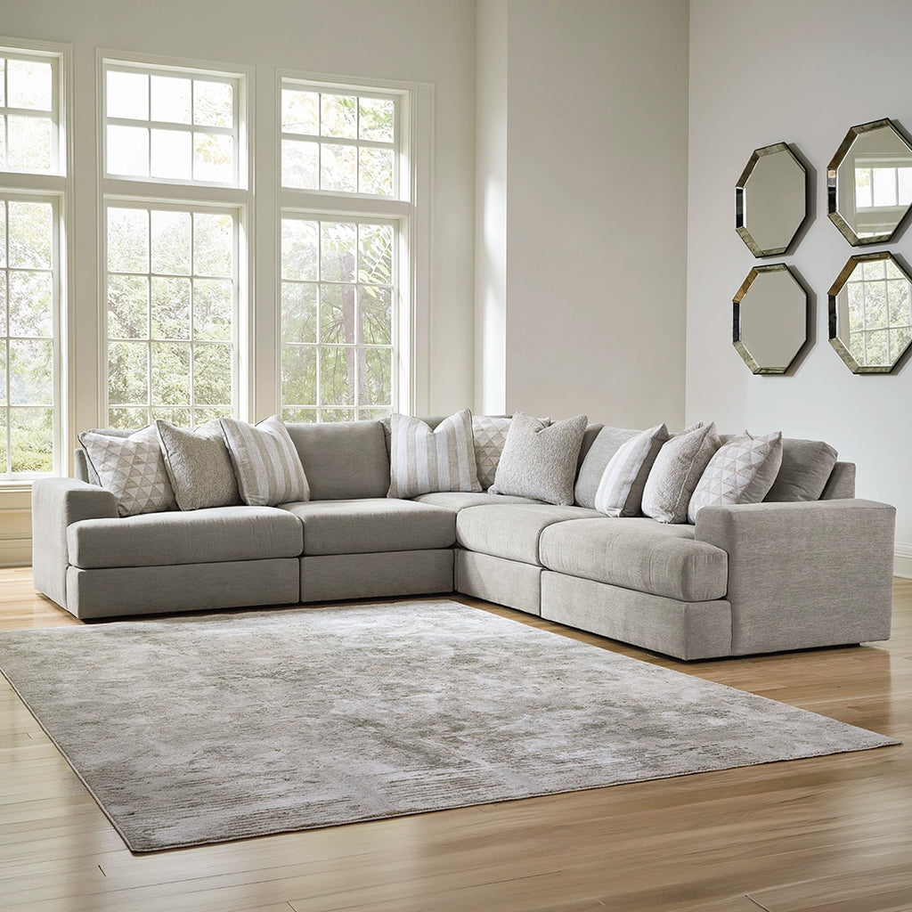 AVALIYAH SECTIONAL SOFA 5 PCS - GREY