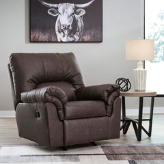 WHITLOCK ROCKER RECLINER - DARK BROWN