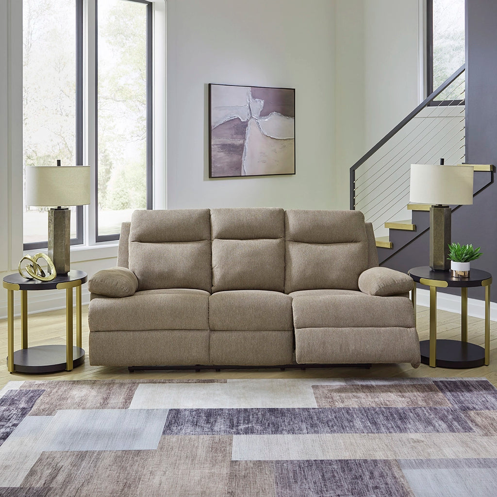 Tarrant SOFA RECLINER 3 SEATER - LIGHT BROWN