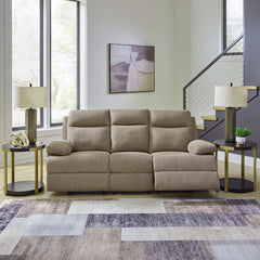 TARRANT SOFA RECLINER 3 SEATER - LIGHT BROWN