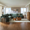 Carriage View SECTIONAL SOFA 3 PCS - DARK GREEN