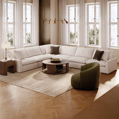 Whitehaven SECTIONAL SOFA 6 PCS - WHITE