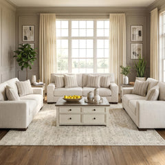HARTSIDE SOFA SET 3 PCS - WHITE