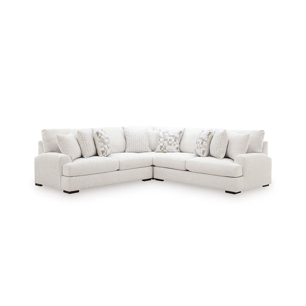 WYNNCROFT MANOR SECTIONAL SOFA 3 PCS - WHITE