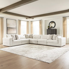 STONECROFT MANOR SECTIONAL SOFA 6 PCS - GREY