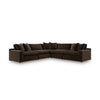 Maxton Heights SECTIONAL SOFA 5 PCS - DARK BROWN