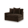 Maxton Heights SECTIONAL SOFA 5 PCS - DARK BROWN