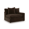 Maxton Heights SECTIONAL SOFA 6 PCS - DARK BROWN