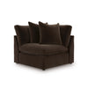 Maxton Heights SECTIONAL SOFA 6 PCS - DARK BROWN
