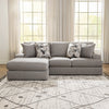 Lindon SECTIONAL SOFA 2 PCS - GREY