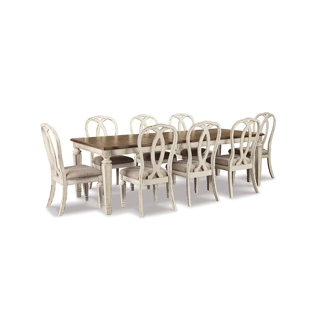 REALYN DINING TABLE SET 8 CHAIRS