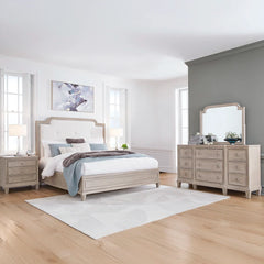 JORLAINA BEDROOM SET KING SIZE (193*203 CM) LIGHT BROWN
