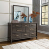 WESTONFORT BEDROOM SET WITHOUT WARDROBE KING SIZE (193*203 CM) - DARK BROWN