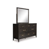 WESTONFORT BEDROOM SET WITHOUT WARDROBE KING SIZE (193*203 CM) - DARK BROWN