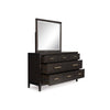 WESTONFORT BEDROOM SET WITHOUT WARDROBE KING SIZE (193*203 CM) - DARK BROWN