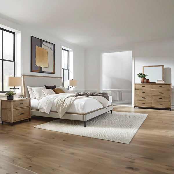 TOMTYN BEDROOM SET KING SIZE (193*203 CM) LIGHT BROWN