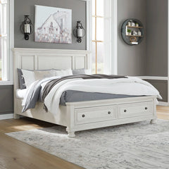 ROBBINSDALE BED KING SIZE (193*203 CM) Antique White