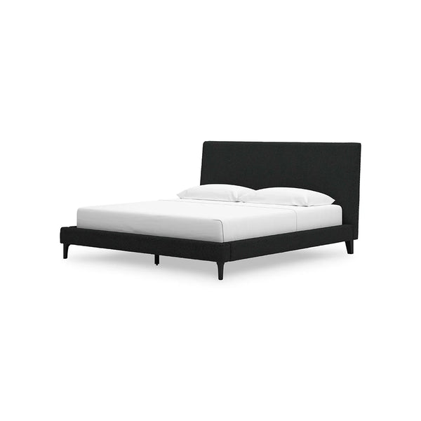 Luxurious yet laid-back Cadmori king bed with polyester upholstery – modern bedroom Ashley UAE