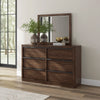 KENDAMOR BEDROOM SET WITHOUT WARDROBE KING SIZE (193*203 CM) - DARK BROWN