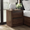 KENDAMOR BEDROOM SET WITHOUT WARDROBE QUEEN SIZE (160*200 CM) - DARK BROWN