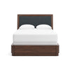 KENDAMOR BEDROOM SET WITHOUT WARDROBE QUEEN SIZE (160*200 CM) - DARK BROWN