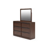 KENDAMOR BEDROOM SET WITHOUT WARDROBE QUEEN SIZE (160*200 CM) - DARK BROWN