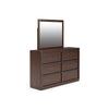 KENDAMOR BEDROOM SET WITHOUT WARDROBE QUEEN SIZE (160*200 CM) - DARK BROWN