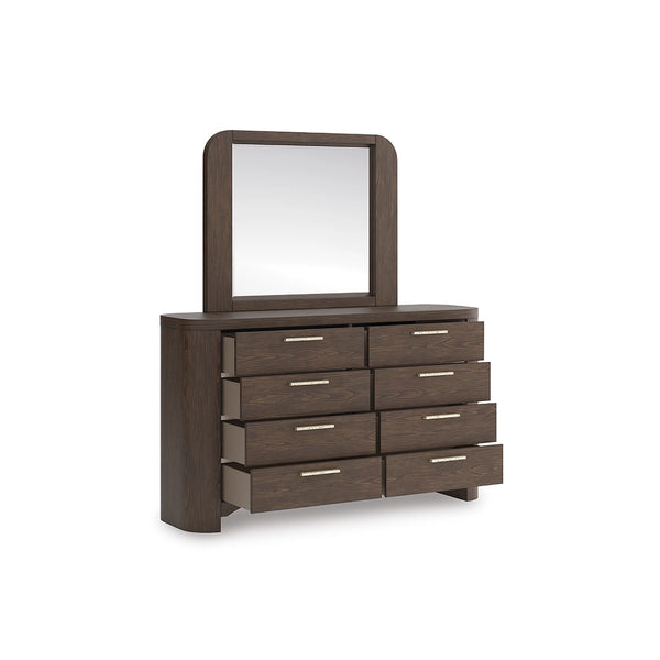 NEO BEDROOM SET WITHOUT WARDROBE KING SIZE (180 X 200 CM) - BROWN