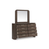 NEO BEDROOM SET WITHOUT WARDROBE KING SIZE (180 X 200 CM) - BROWN
