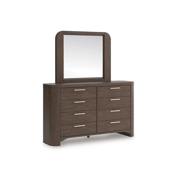 NEO BEDROOM SET WITHOUT WARDROBE KING SIZE (180 X 200 CM) - BROWN